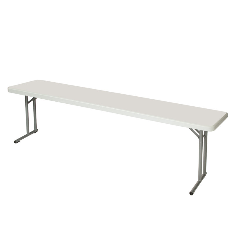 Baldwin 96" White Steel Folding Seminar Table