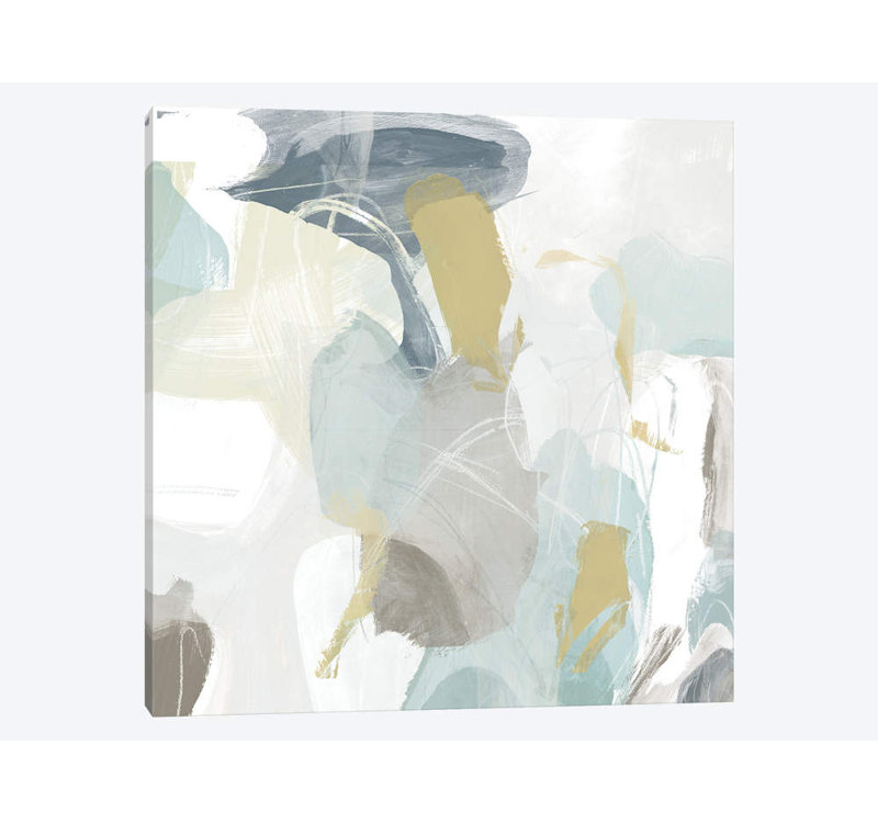 « menthe illusion iii », reproduction sur toile, H 37 po x l 37 po x P 1,5 po, Toile tendue, Pas de tapis