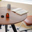 Nut-brown Round Manufactured Wood Dining table-13928514-13928543