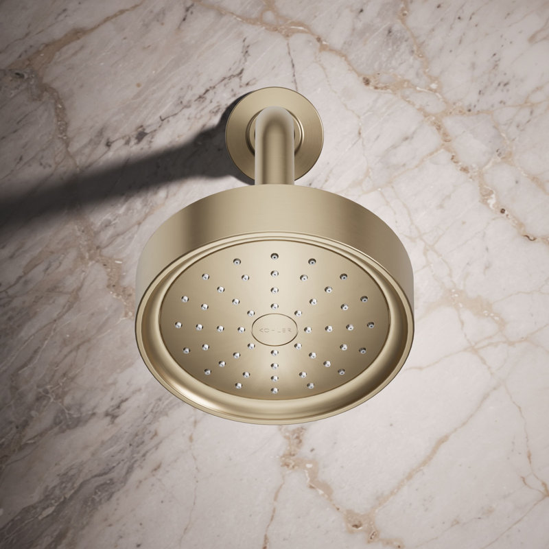 Purist 2.5 GPM Fixed Shower Head, Vibrant Brushed Bronze