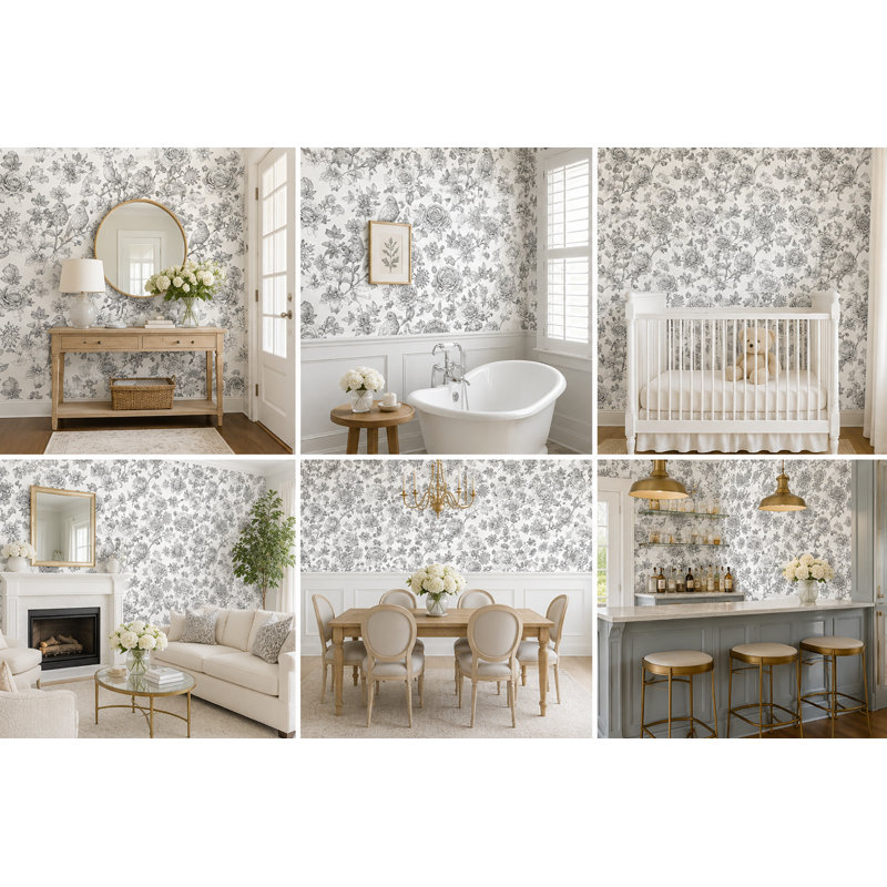 Kearen Peel & Stick Floral Roll