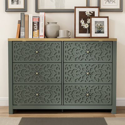 Lukasik 45.4'' W 6-Drawer Double Dresser