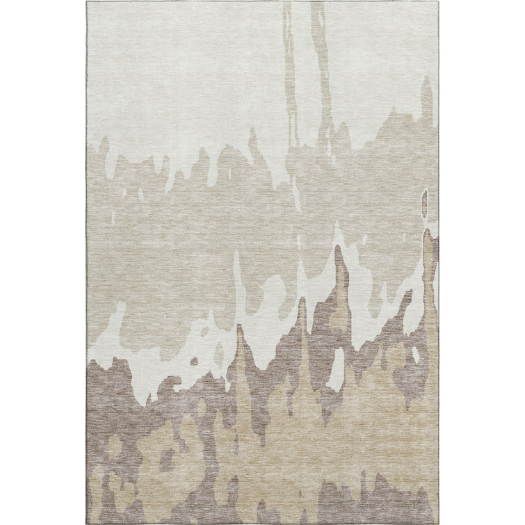 Premium Machine Washable Prisco Ivory Rug