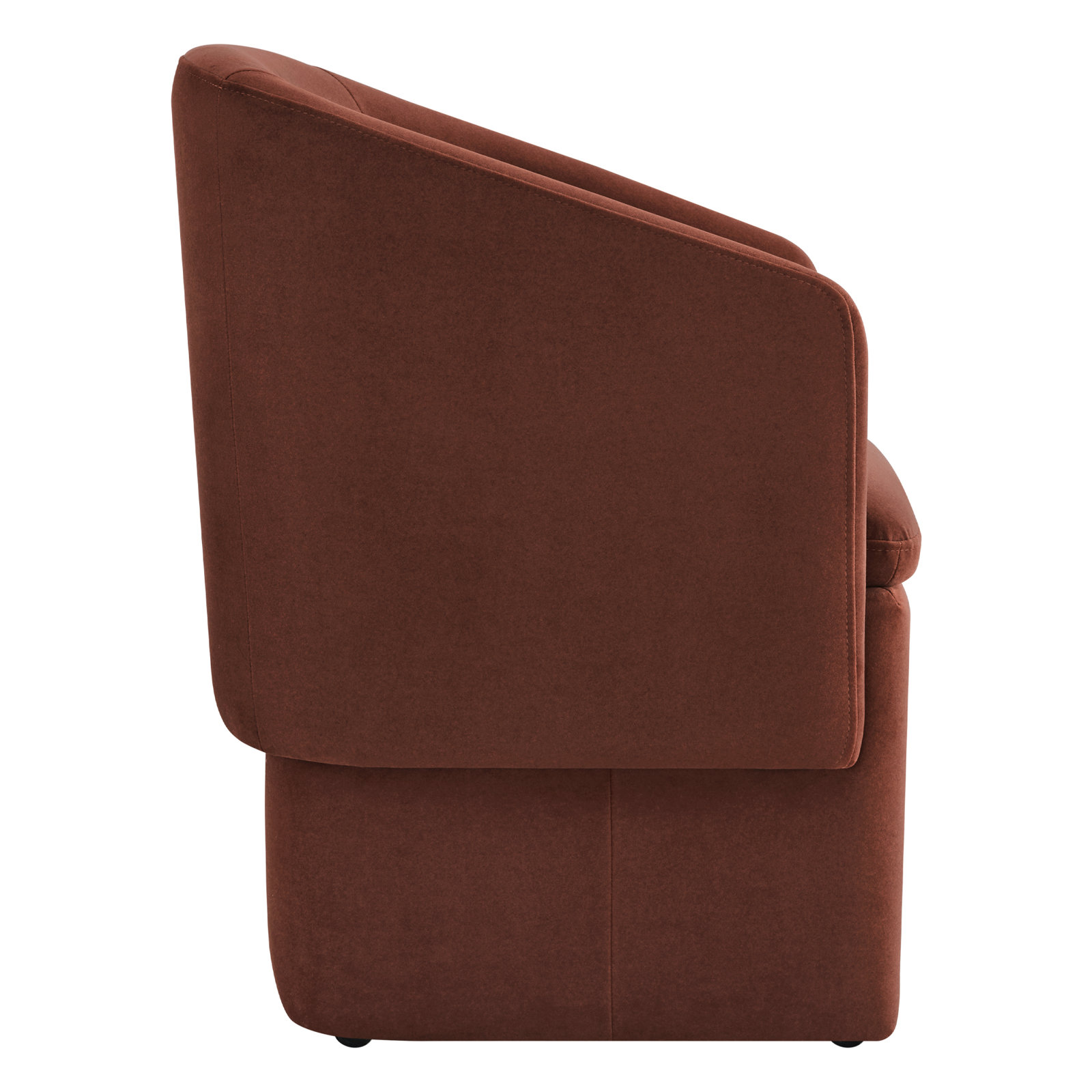Temara Dining Armchair, Brick Polyester