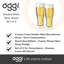 Ensemble de 2 pièces 14 oz OGGI Ensemble de verres en verre Pilsner