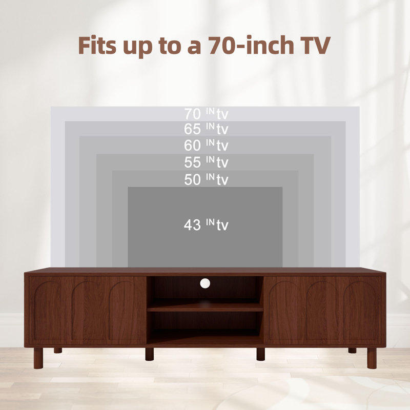 63'' Media Console, Walnut