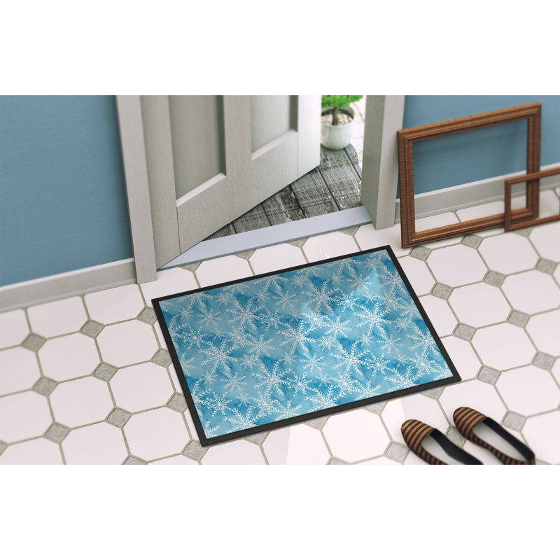 Paillasson de neige winter, Bleu, 18 po x 27 po