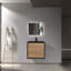 Danyall 24 po L x 19 po P 2 tiroirs Meuble-lavabo avec évier simple et Comptoir en Quartz noir d'ingénierie