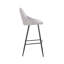 Upholstered Counter Stool with Metal Frame-748741092