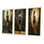 «Playful Evening Glam Portrait», 3 pièces sur toile