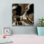  «Golden Shimmer 3» par Alonzo Saunders, art mural sur toile, 12 po x 12 po