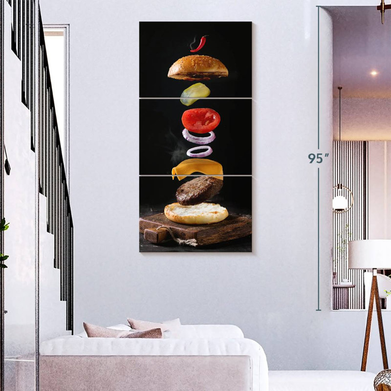 Burger, 75" H x 36" W