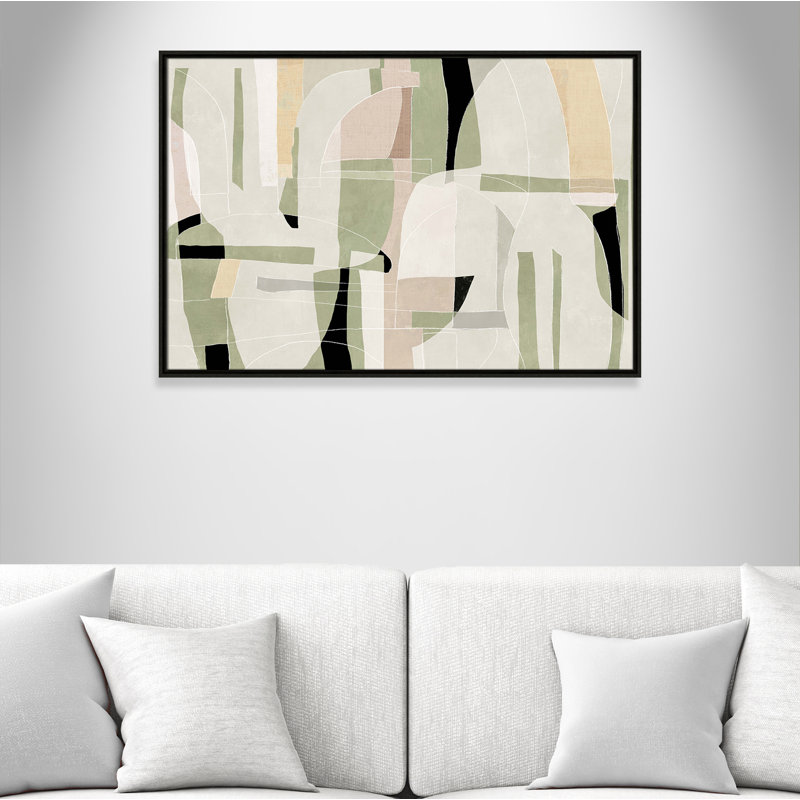 Brienne Sunny Barcelona - Toile à cadre flottant, L 37,5 po x H 25,5 po, Espresso