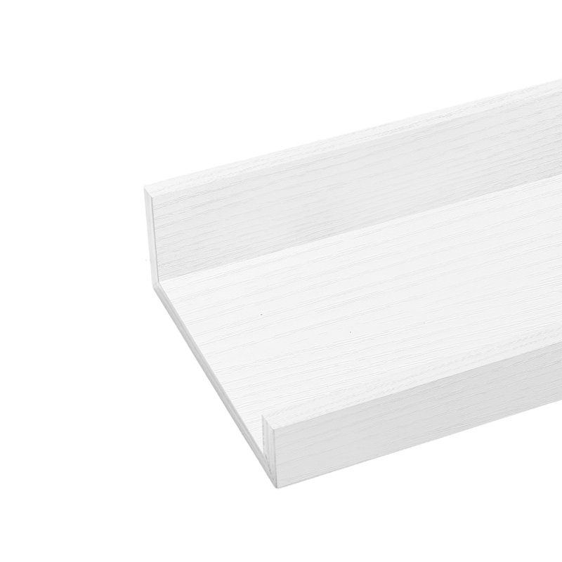Tablettes flottantes blanches de 35,4 po Bomeda, H 1,69 po x l 35,43 po x P 5,12 po, Blanc
