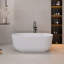 59" Freestanding Soaking Acrylic Bathtub