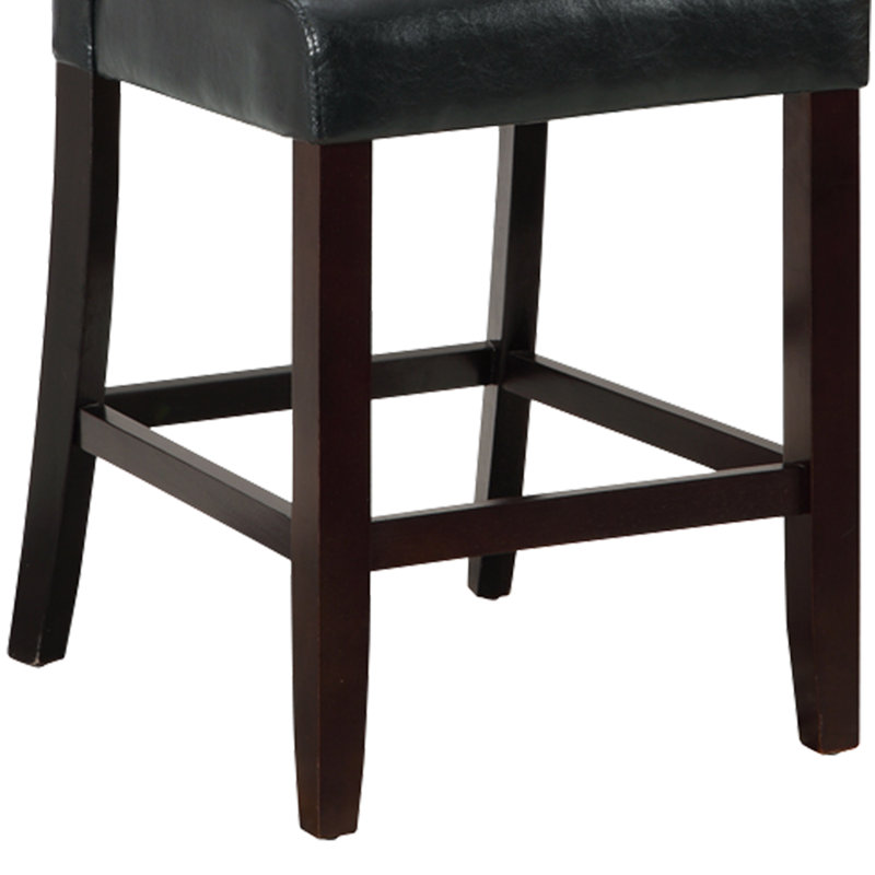 Chaise d'appoint rembourrée noire Juelian, Noir