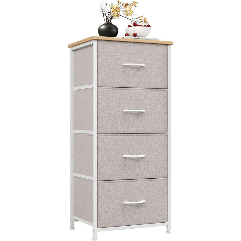 Grande commode pour la chambre à coucher avec 4 tiroirs Somdot