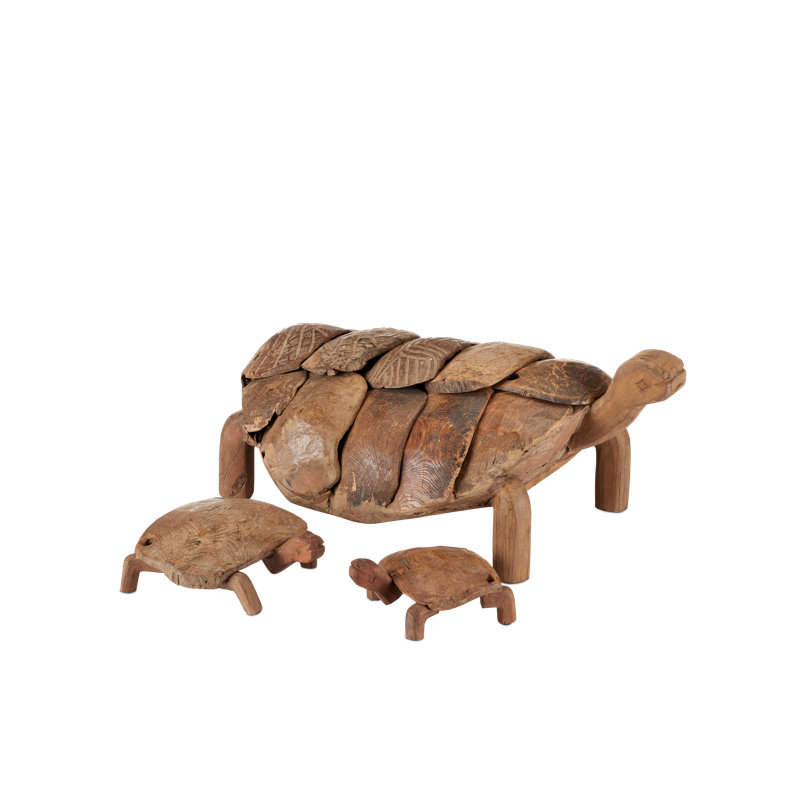 3 Piece Turtle Figurine & Sculpture Set