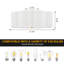 Plafonnier semi-encastré 3 lumières tambour moderne-986970249-984040777
