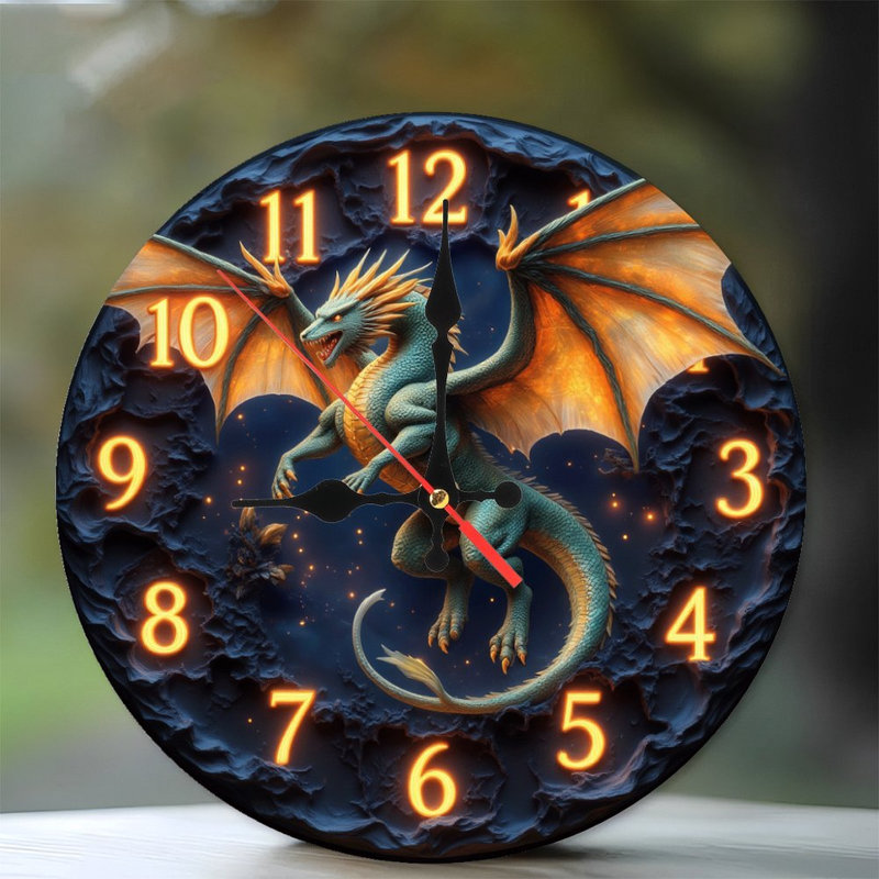 Horloge dragon fantastique