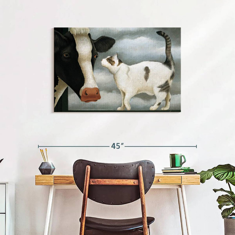 Cat And Cow, 24" H x 36" W