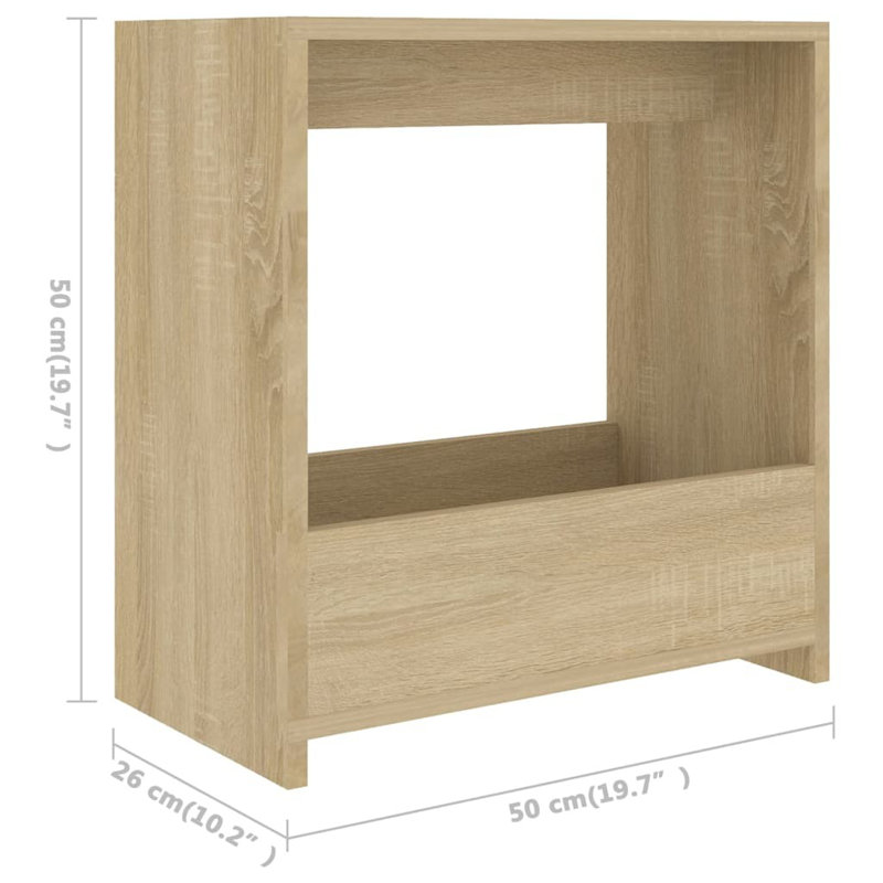 Goben Block End Table, Sonoma Oak, Sonoma Oak