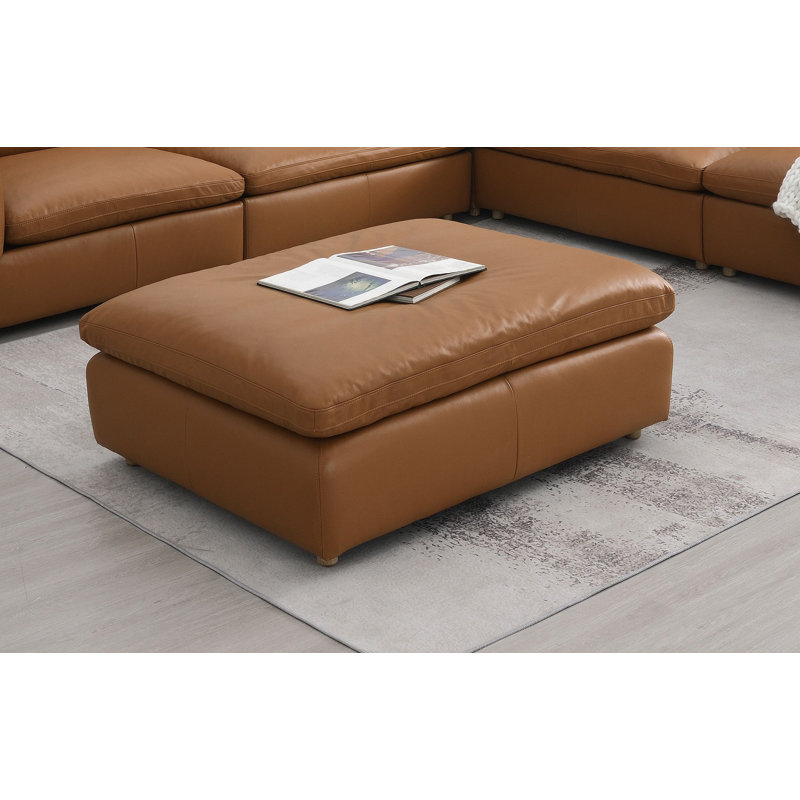 Repose-pieds modulaire en cuir Brighton