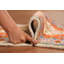 Tapis décoratif géométrique traditionnel indien 2x3