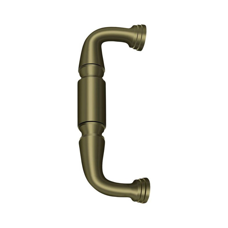 Deltana DP675U5 Door Pull, 6" in Antique Brass