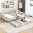 Full Size Upholstered Tufted Daybed with Twin Size Trundle