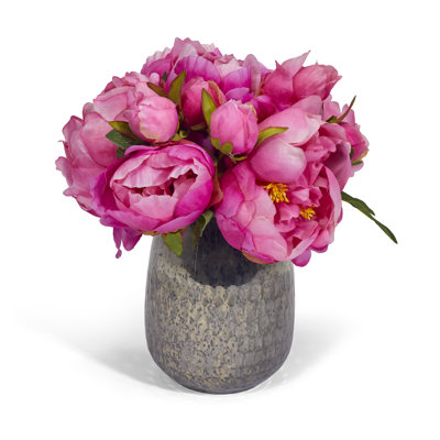 Peonies Floral Arrangement in Vase