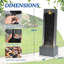 Fontaine de jardin 49 "H 49,6 po avec courbes et pierres naturelles