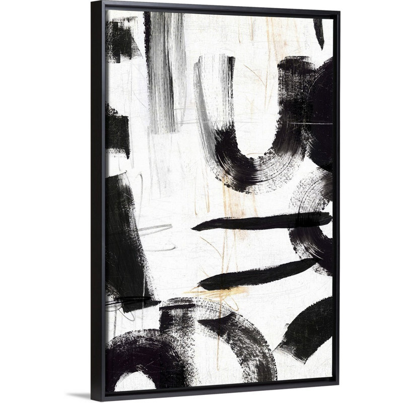 Concept II par PI Studio - reproduction d'art sur toile, Cadre noir, H 32 po x l 22 po x P 1,75 po