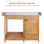 Garden Wood Potting Bench 100% Fir Wood-66346150