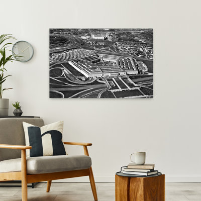 1960S Aerial View Of Army Pentagon And Navy Annex Arlington Virginia Usa Classic Retro Vintage Urban Wall Art