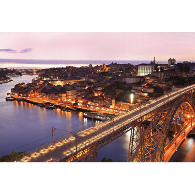 Freman Porto Skyline And Douro River - Wrapped Canvas Print