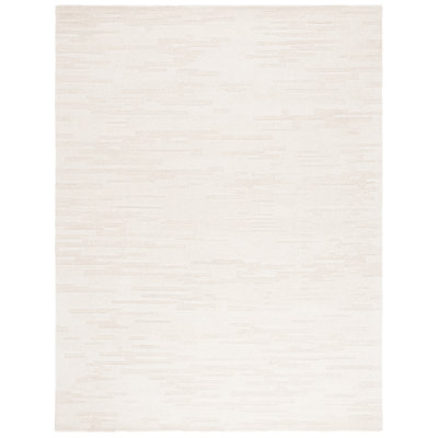 Marqueeta Hand Tufted Wool/Pet/Cotton Abstract Rug in Ivory