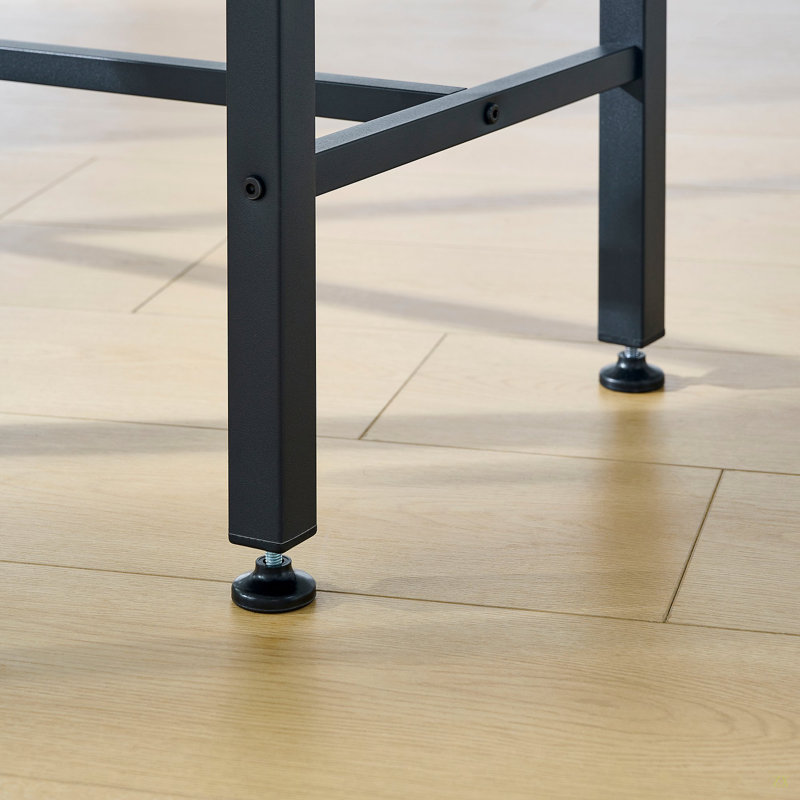 Ensemble de table de bar et chaises pour 2, ensemble de table de salle à manger 3 pièces, 2 tabourets de bar, siège rembourré en polyuréthane avec dossier pour la cuisine, les appartements et les petits espaces