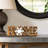Elegant Handmade Wooden HOME Sculpture with Snowflake – Solid Acacia Wood Christmas & Mother’s Day Gift for Home Decor