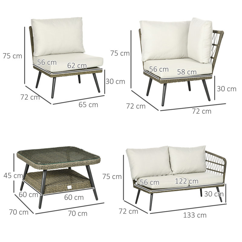 Rattan Sofa Set