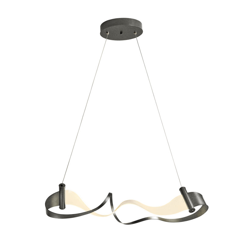 Zephyr 1 - Light Statement Geometric LED Pendant, Natural Iron