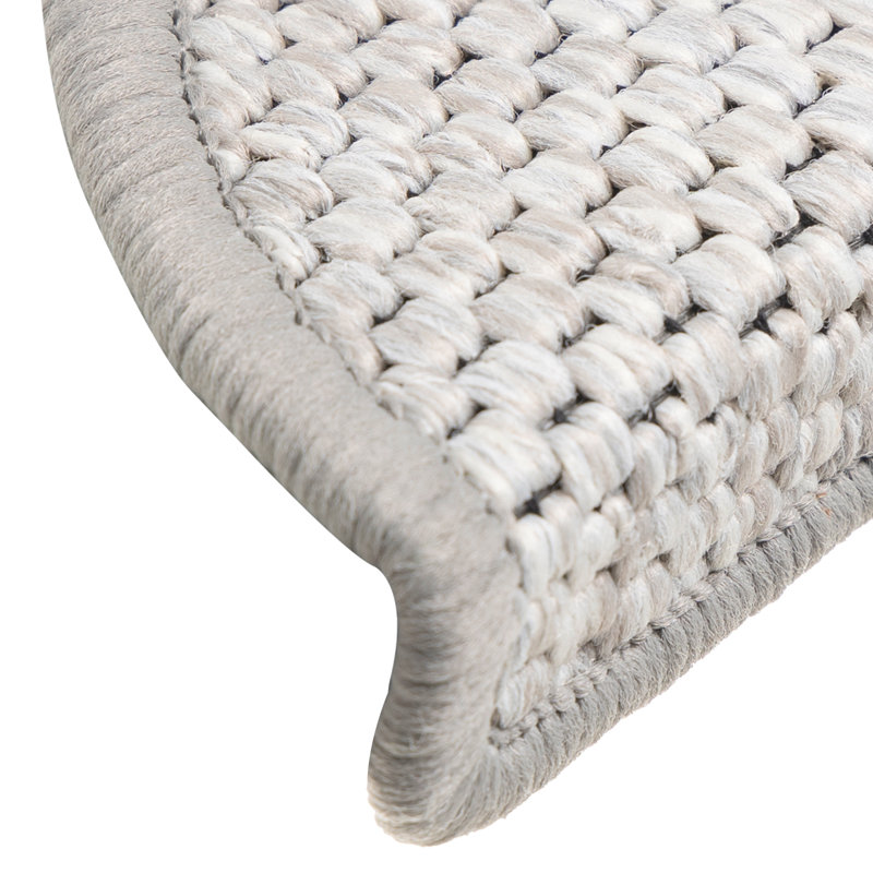 Shellson Non-Slip Stair Tread, Semi-Circle 17cm x 56cm, Platina