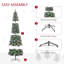 Arbre de Noël artificiel régulier (double) avec aiguilles blanches