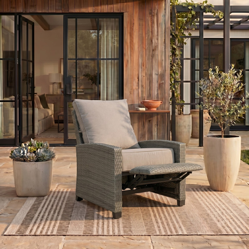 Fauteuil inclinable Landon, Gris/brun, Gris clair