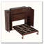 Lit escamotable double avec 2 armoires et tablette de rangement, lit plateforme pliable-2067513922