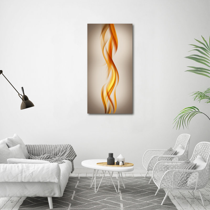 Waves Abstraction - Wrapped Canvas Print