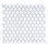 Carrione 1" Hex 10-1/4" x 11-7/8" Porcelain Mosaic Tile