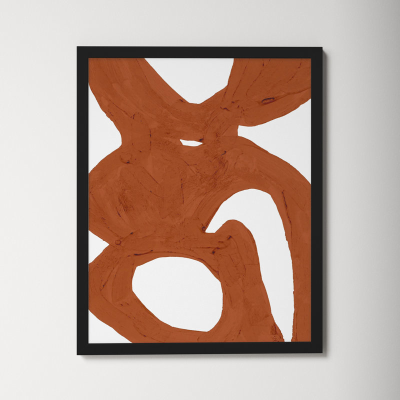 Copper Harmony 1 by Andrea Stokes, 38" H x 30" W x 1.25" D, Black Framed