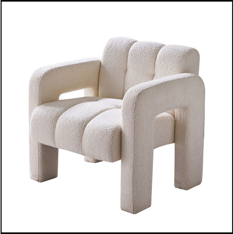Fauteuil d'appoint rembourré 31,10 po, Beige