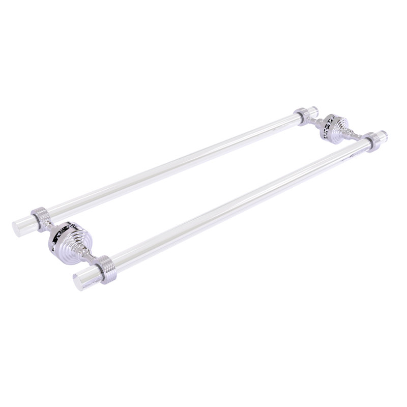 Porte-serviettes 8,7 po pour porte de douche en verre Jarrell, Chrome poli
